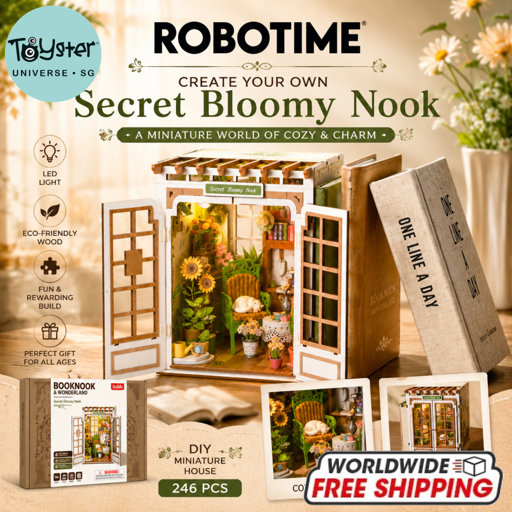 Robotime Rolife DIY Book Nook Kit - Secret Bloomy Nook TGE04 - Dropship