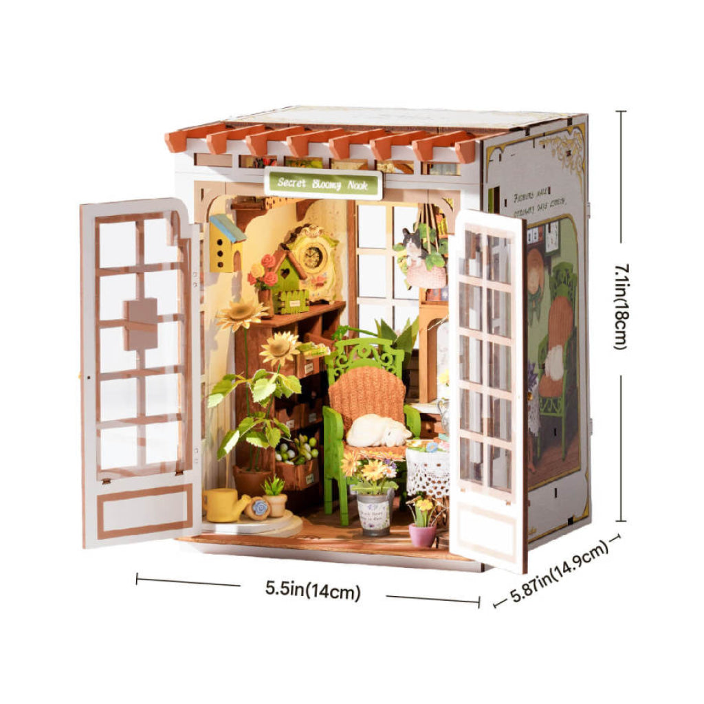 Robotime Rolife DIY Book Nook Kit - Secret Bloomy Nook TGE04 - Dropship