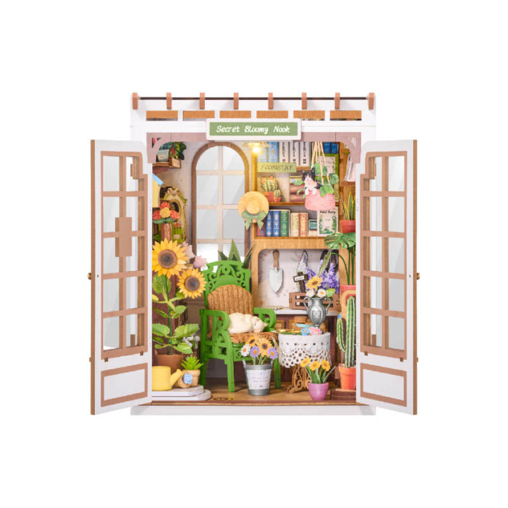 Robotime Rolife DIY Book Nook Kit - Secret Bloomy Nook TGE04 - Dropship