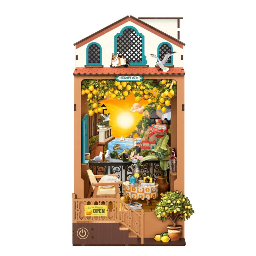 Robotime Rolife DIY Book Nook Kit - Sunset Isle TGB18 - Dropship
