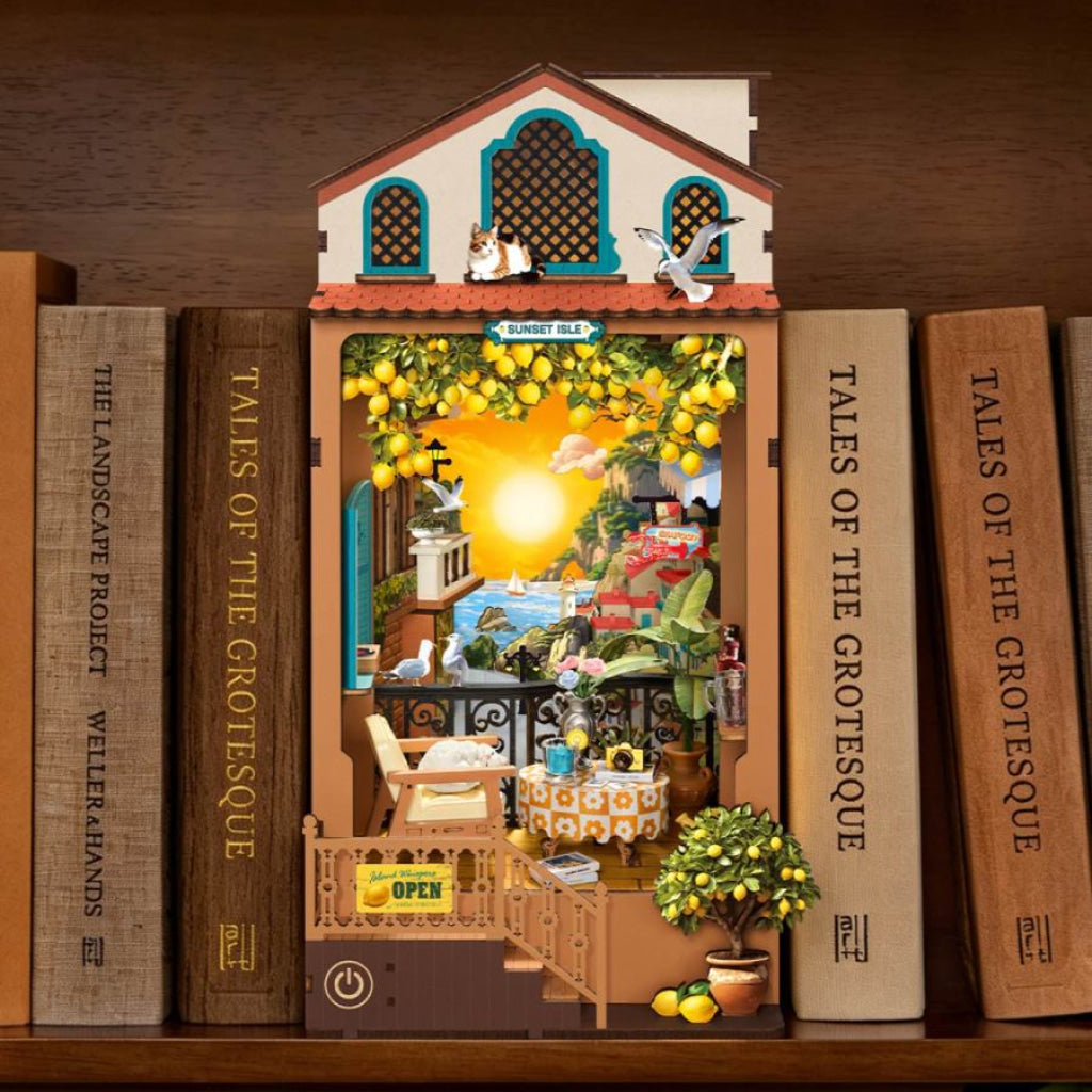 Robotime Rolife DIY Book Nook Kit - Sunset Isle TGB18 - Dropship