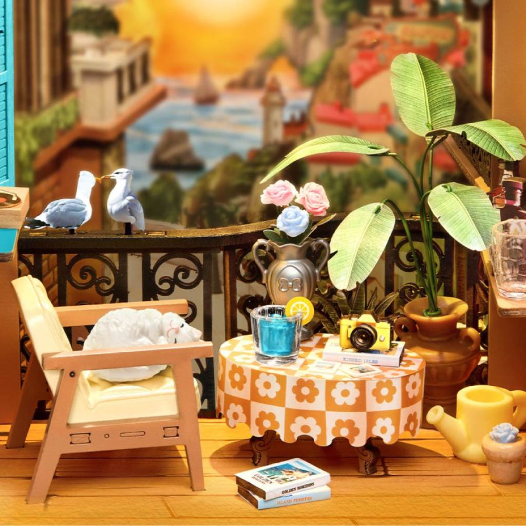 Robotime Rolife DIY Book Nook Kit - Sunset Isle TGB18 - Dropship