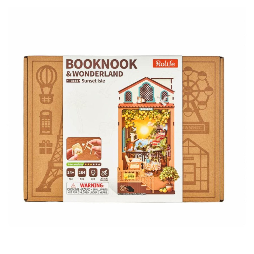 Robotime Rolife DIY Book Nook Kit - Sunset Isle TGB18 - Dropship