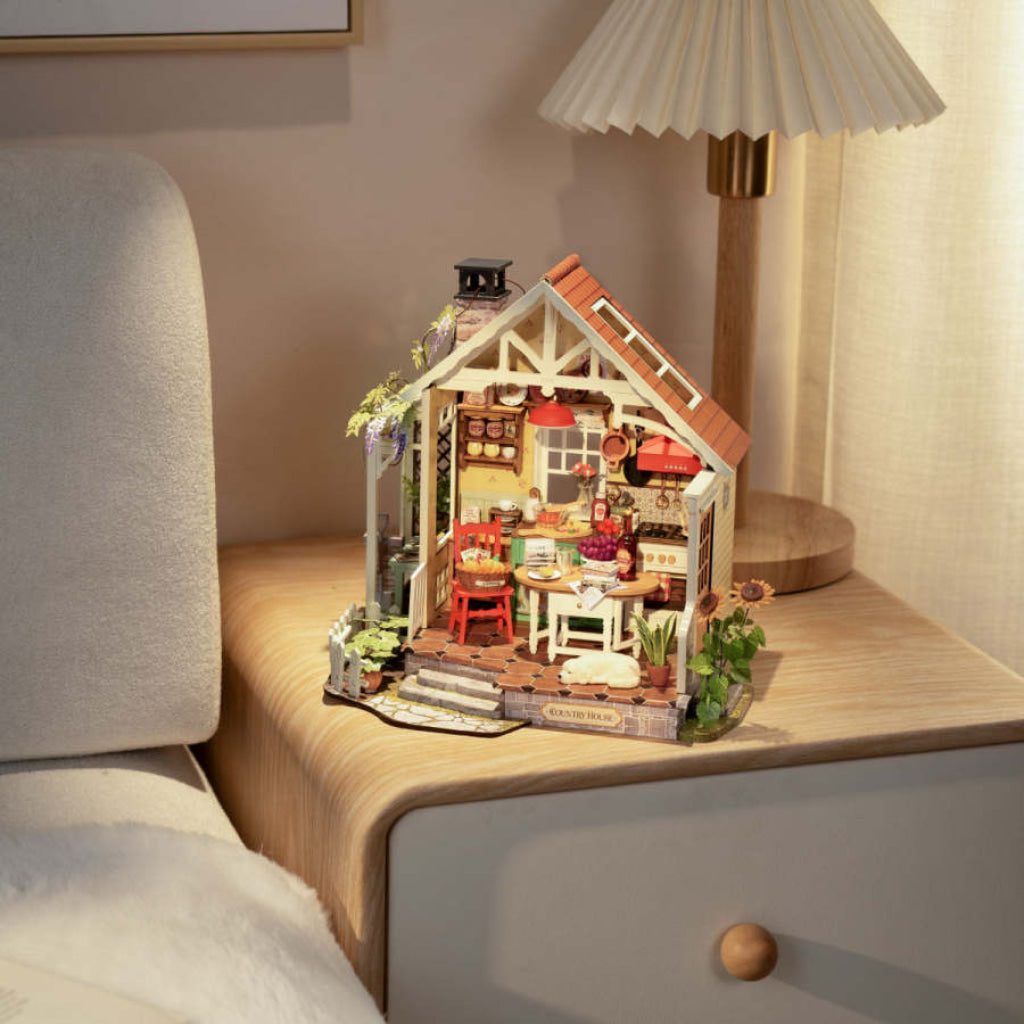 Robotime Rolife DIY Miniature House - Sunlit Farmhouse Kitchen DH101 - Dropship