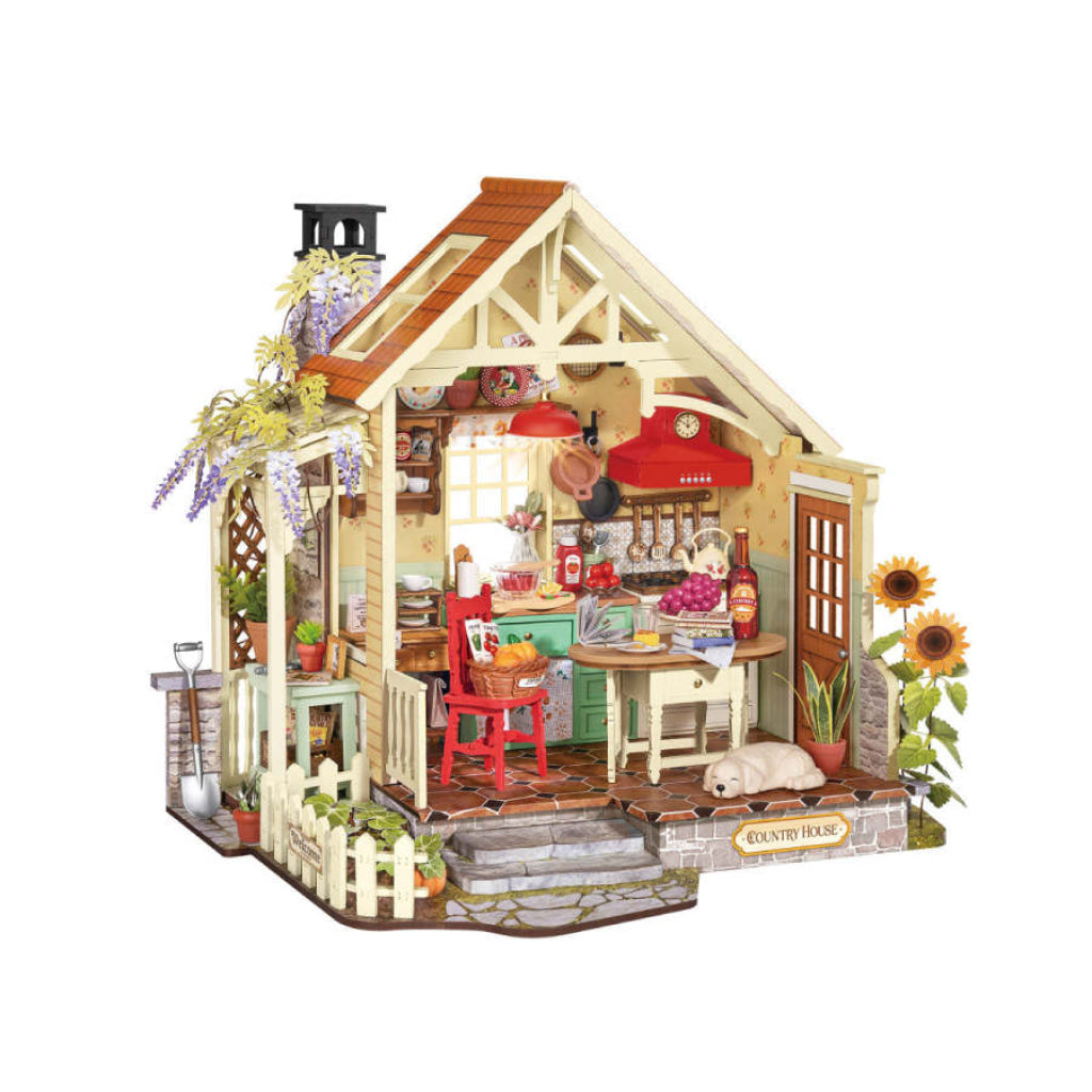 Robotime Rolife DIY Miniature House - Sunlit Farmhouse Kitchen DH101 - Dropship