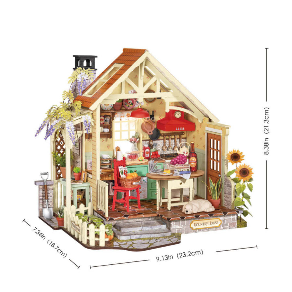 Robotime Rolife DIY Miniature House - Sunlit Farmhouse Kitchen DH101 - Dropship