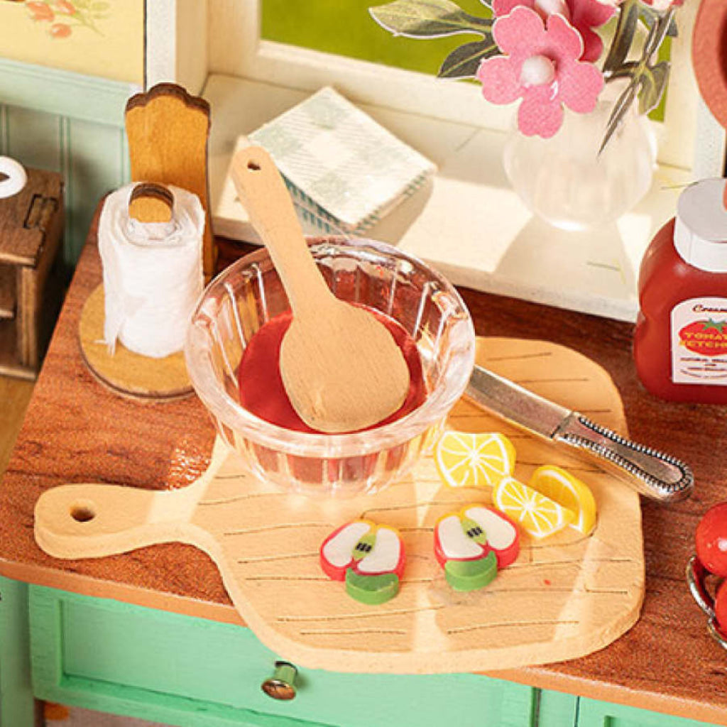 Robotime Rolife DIY Miniature House - Sunlit Farmhouse Kitchen DH101 - Dropship