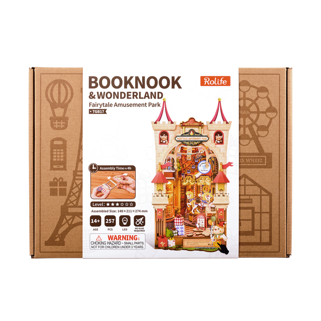 Robotime Rolife Fairytale Amusement Park DIY Book Nook TGB17 - Dropship