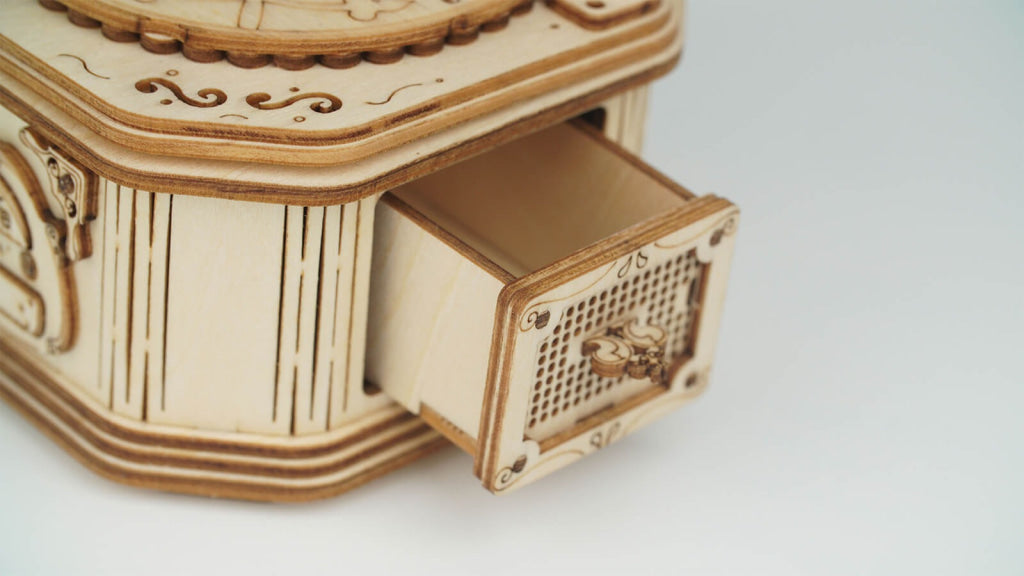Robotime Rolife Gramophone Model 3D Wooden Puzzle Tg408 Dropship