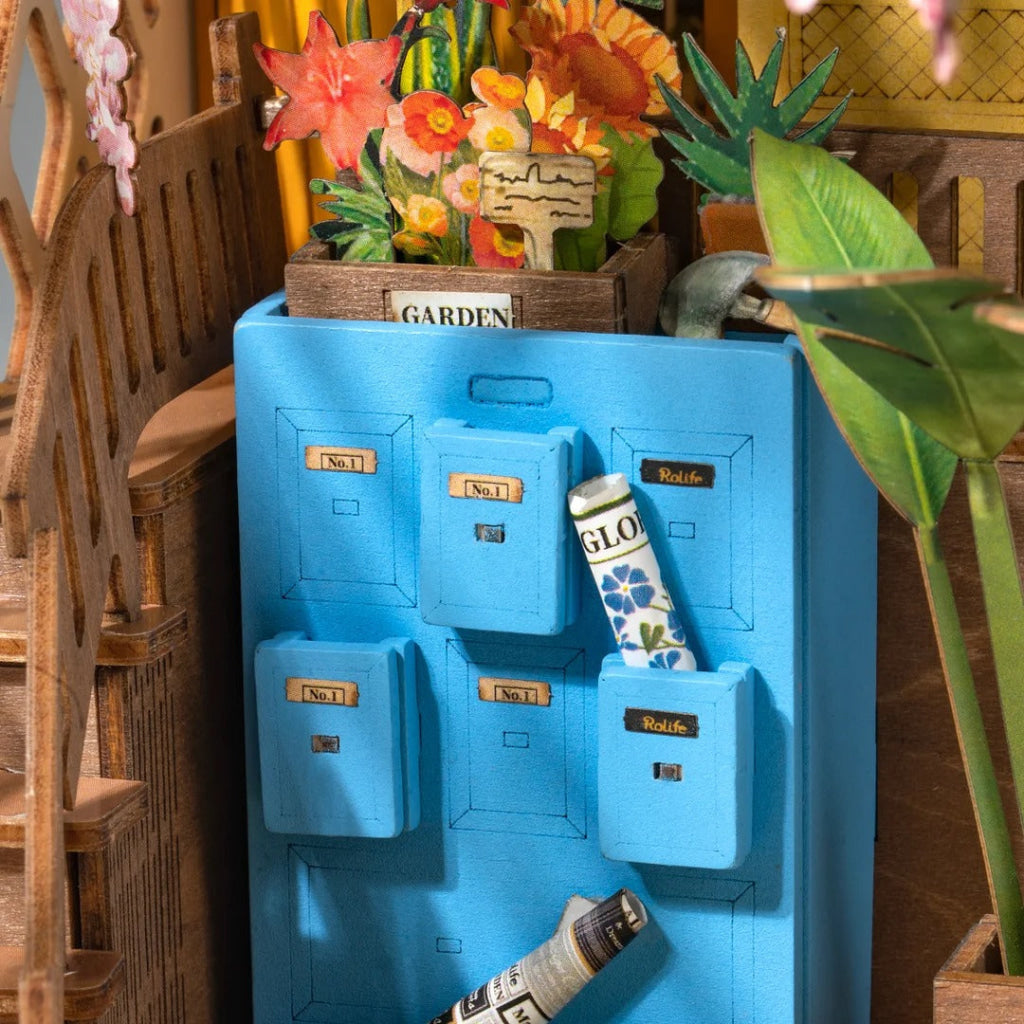 Robotime Rolife Holiday Garden House Diy Book Nook Shelf Insert Tgb06 Dropship