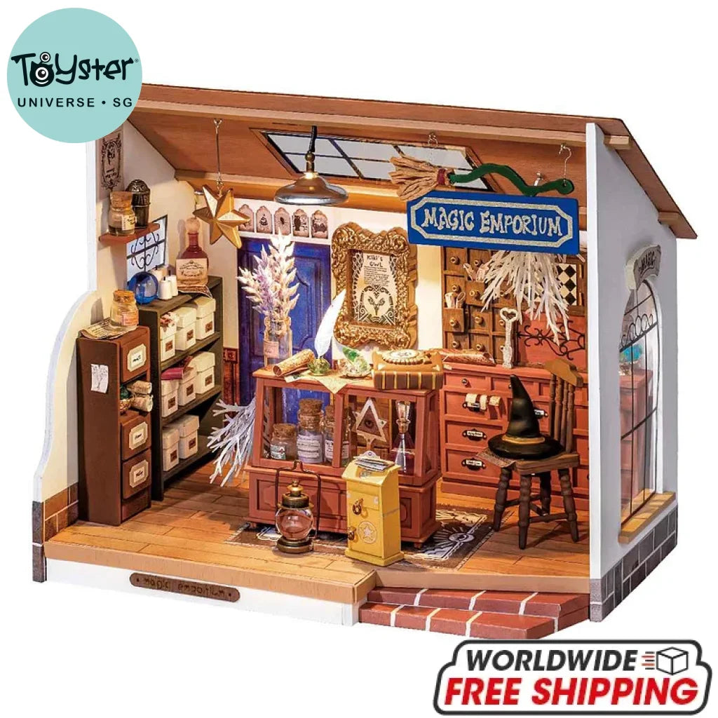 Robotime Rolife Kiki’s Magic Emporium Diy Miniature House Kit Dg155 Dropship