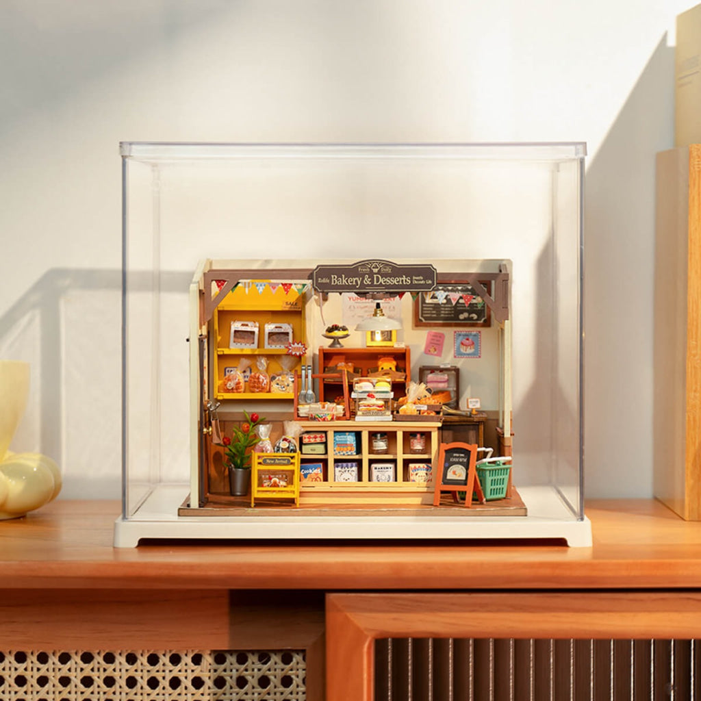 Robotime Rolife Miniature House Display Box Df03L Dropship