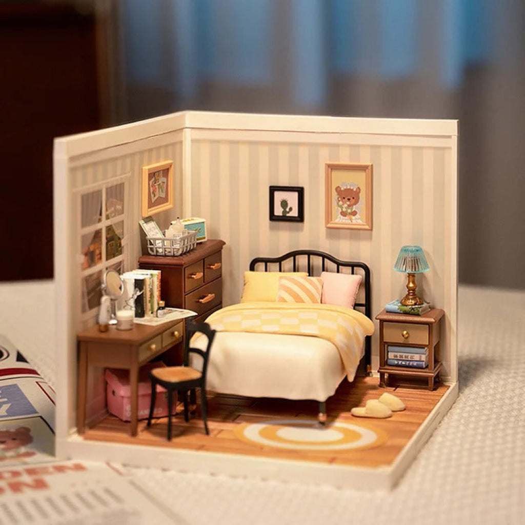 Robotime Rolife Sweet Dream Bedroom Diy Plastic Miniature House Dw009 Dropship