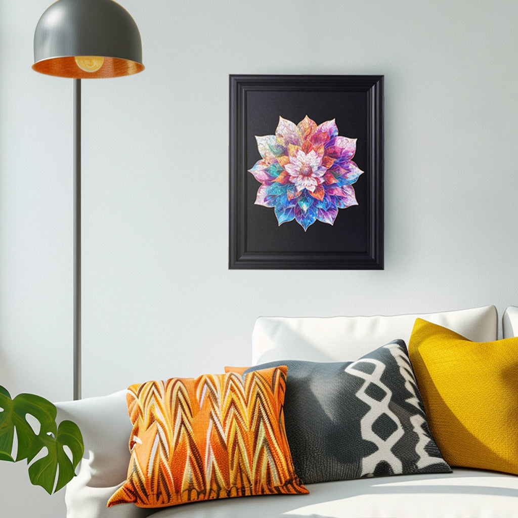 Robotime Robotime Rowood Mystic Mandala Flower Wooden Jigsaw Puzzle TA001 Dropship