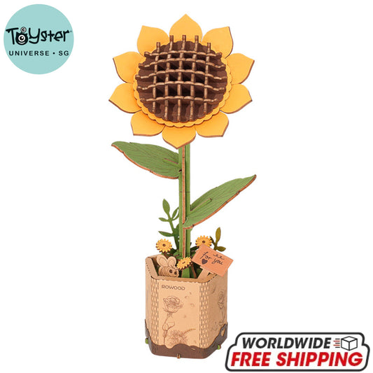 Robotime Rowood Sunflower Tw011 Dropship