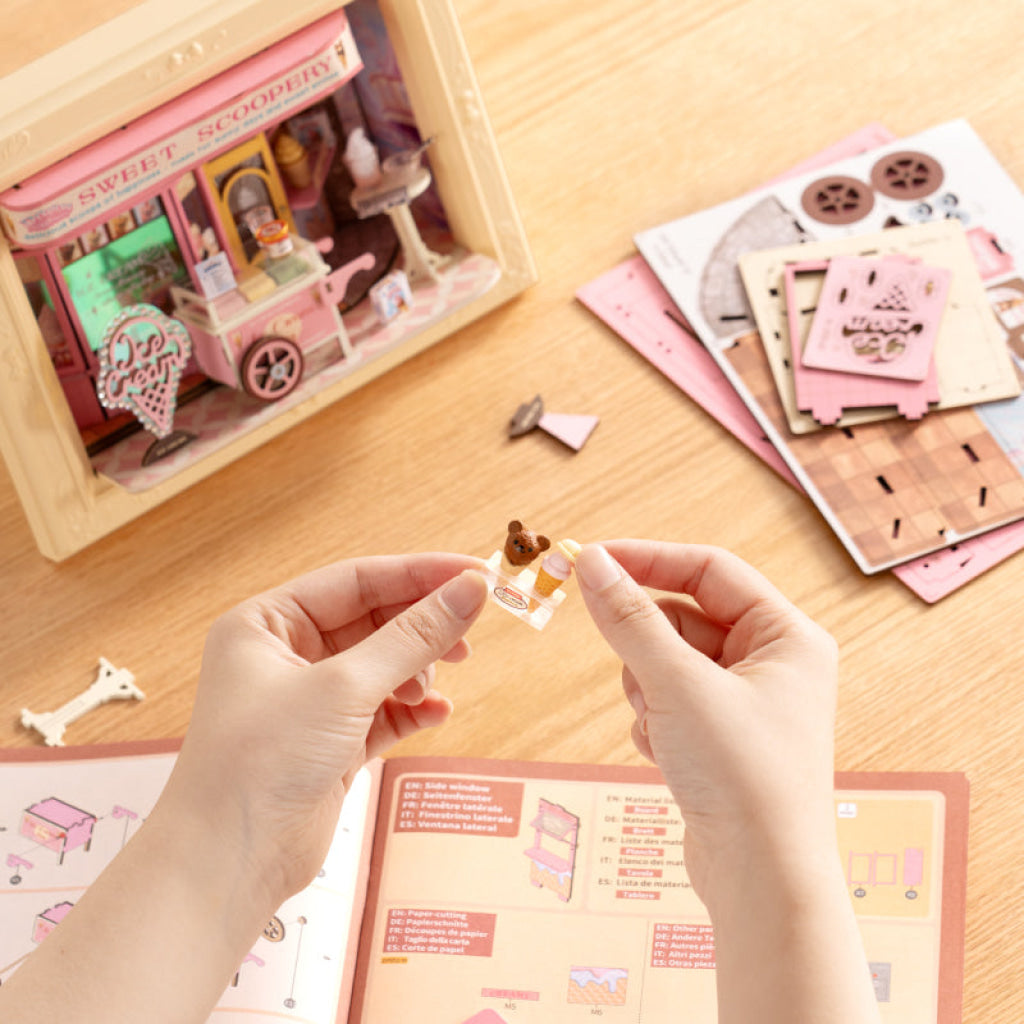 Rolife Sweet Scoopery Ice Cream 3D Wooden Puzzle DP002 - Dropship