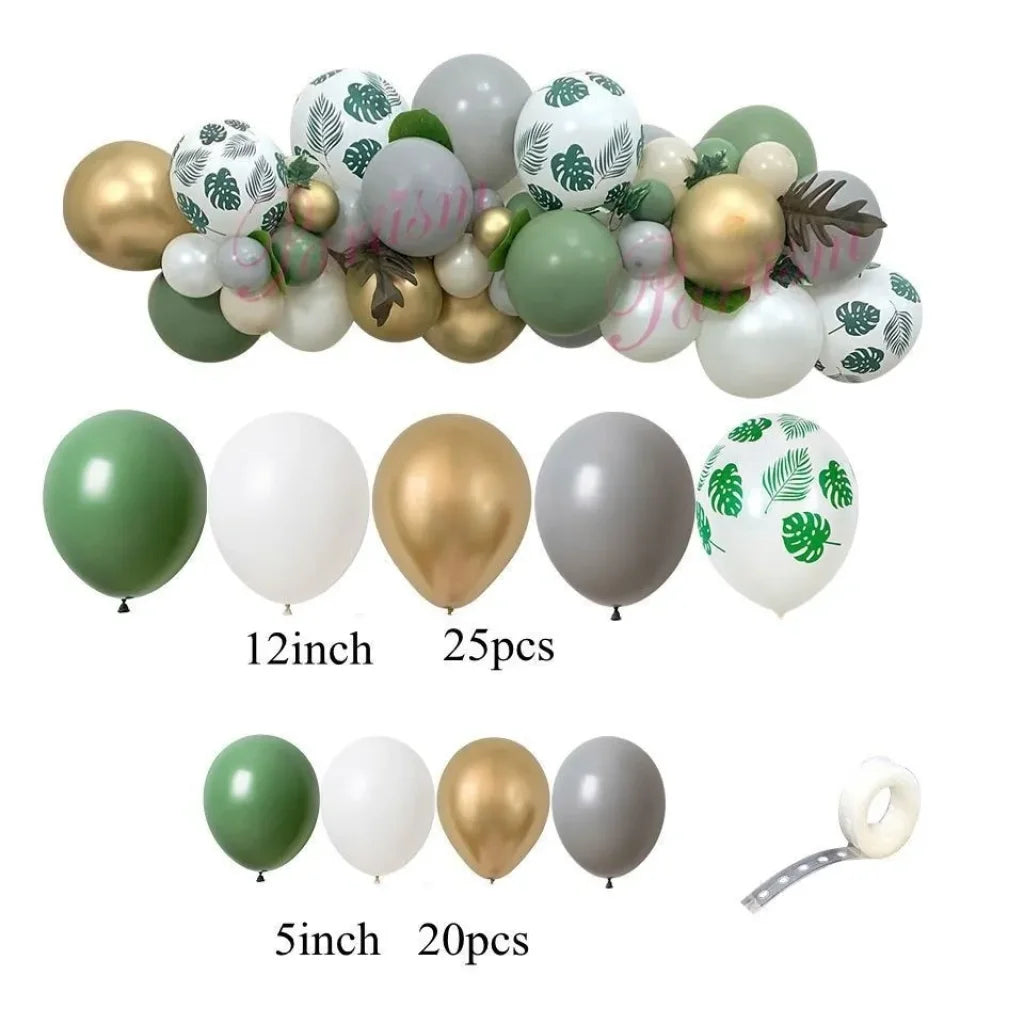 Safari Jungle Party Diy Decorations Animal Balloon Set