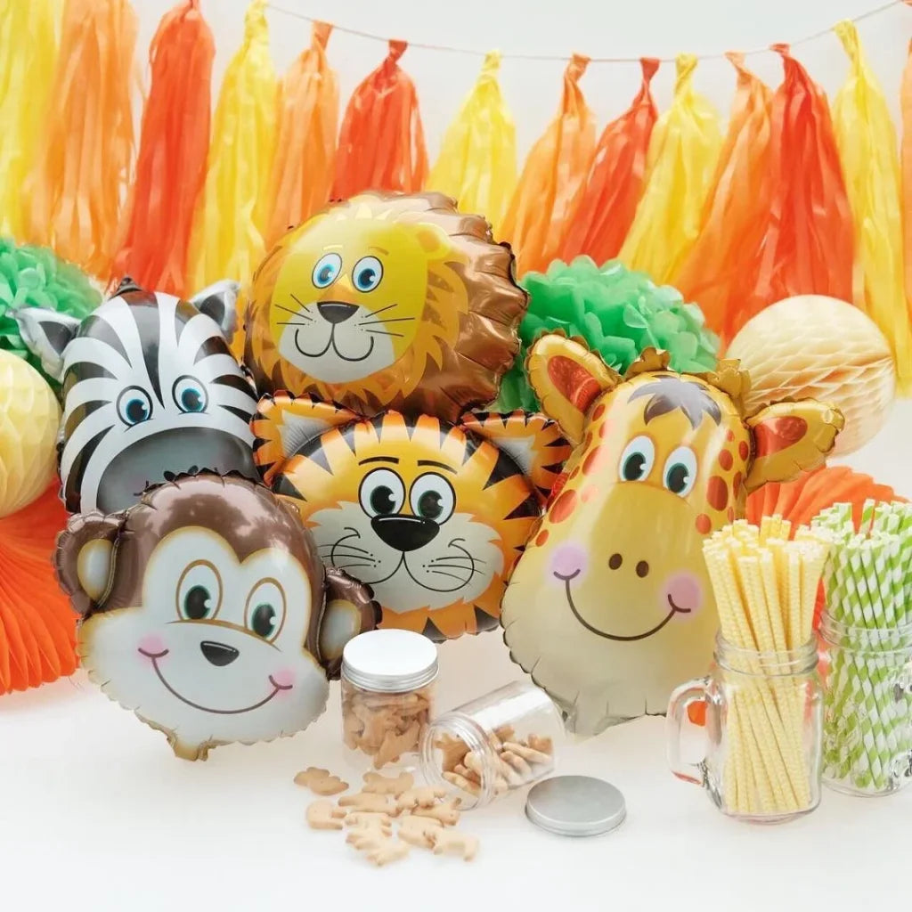 Safari Jungle Party Diy Decorations Animal Balloon Set