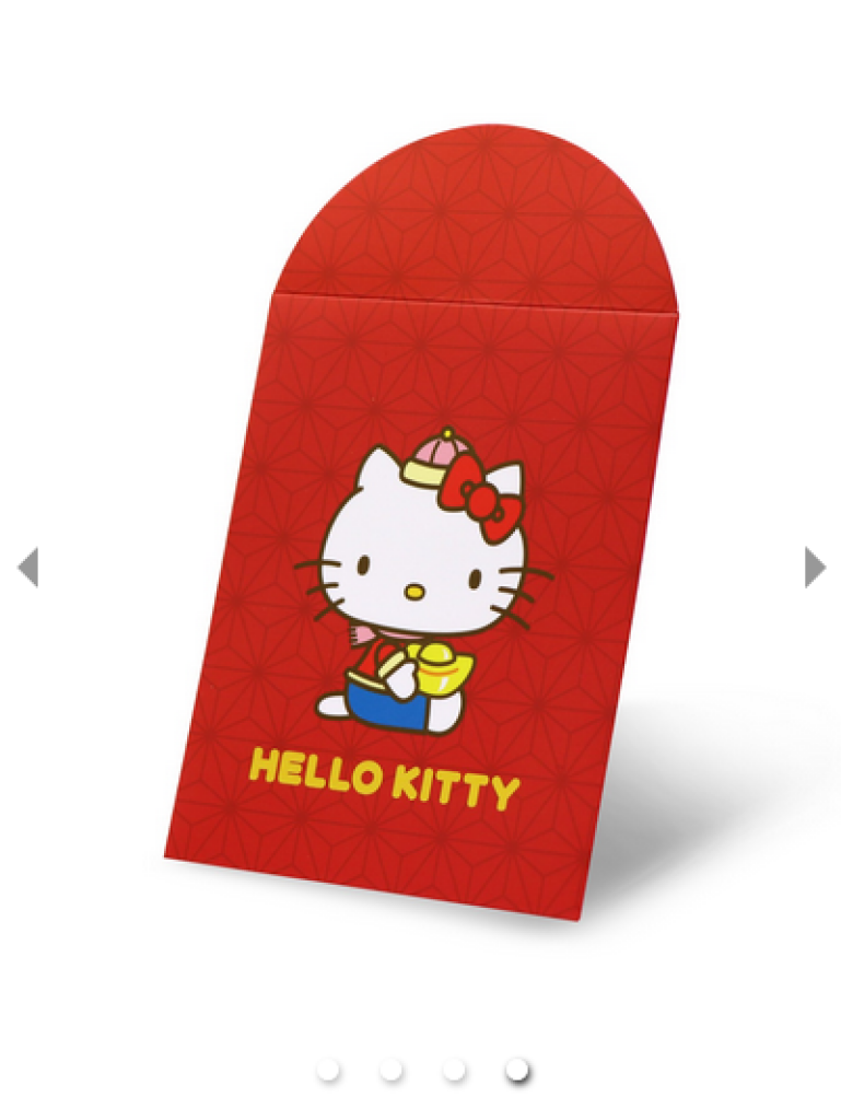 Sanrio Hello Kitty Friends Collection Gold Foil With Charm Bag