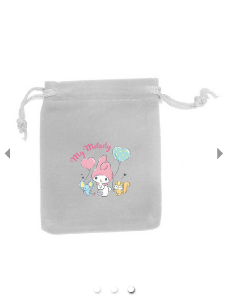 Sanrio My Melody ’Go Shopping’ Light Blue Cardholder With Silver-Plated Charm Hello Kitty