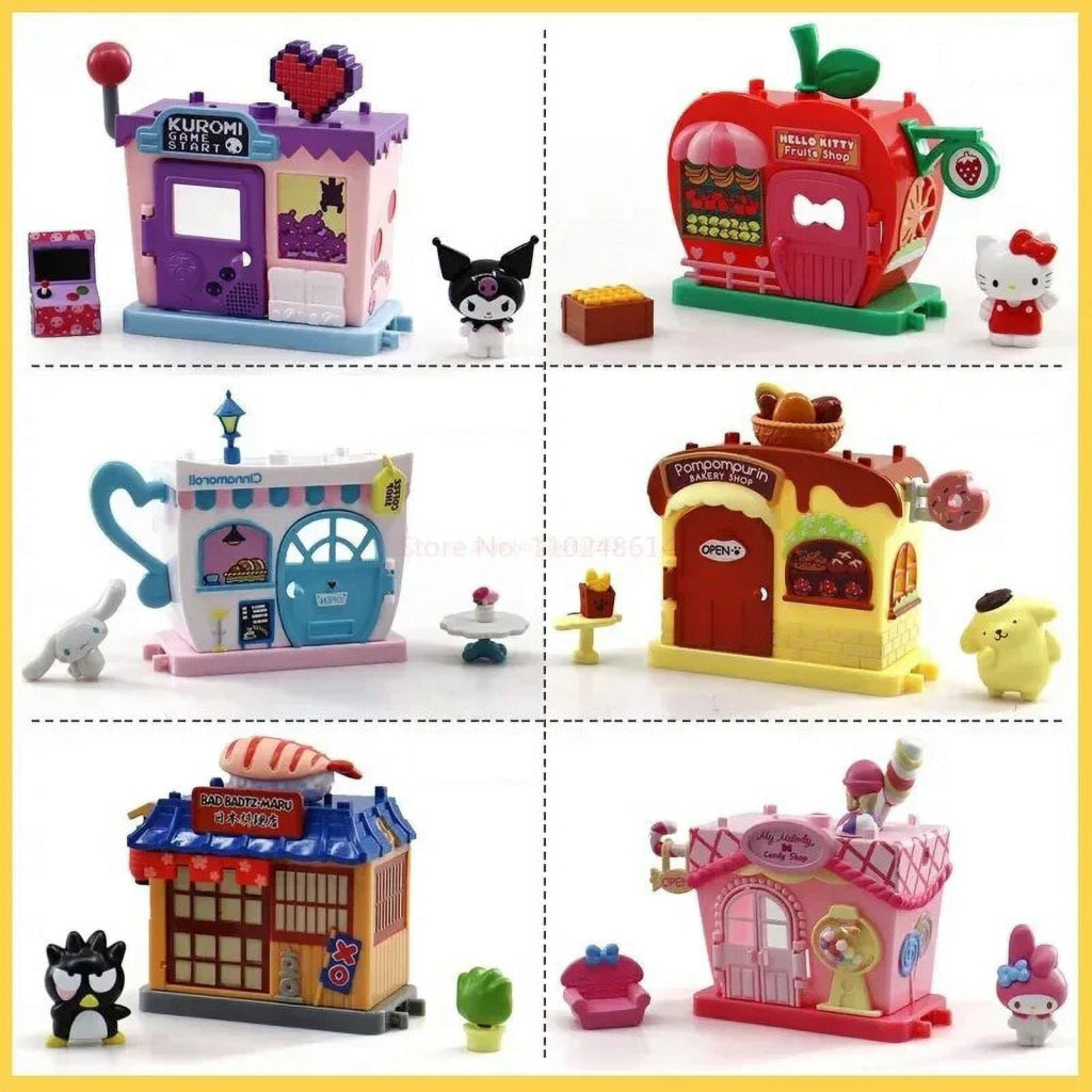 Sanrio Stacked Play House Streetscape Series - Pompompurin Hello Kitty