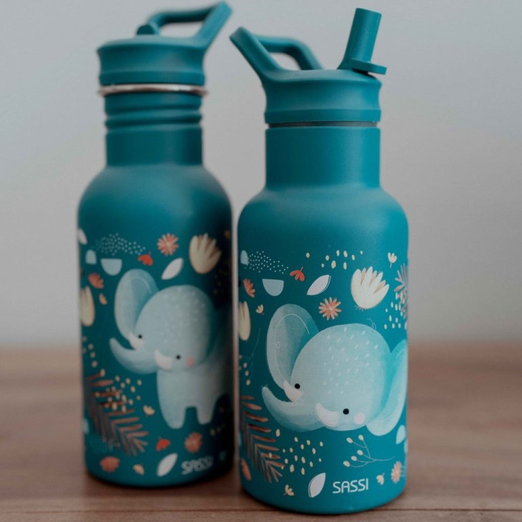Sassi Chewy the Elephant 500 ml Stainless Steel Bottle SASSI