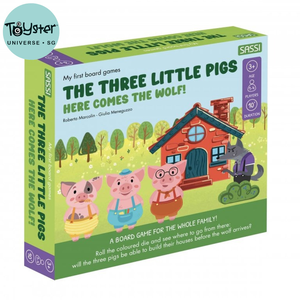 Sassi My First Board Games: The Three Little Pigs - Here Comes The Wolf! Sassi
