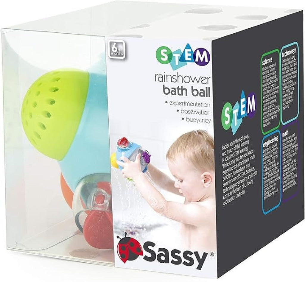 Sassy Rain Shower Bath Ball Stem Toy Sassy
