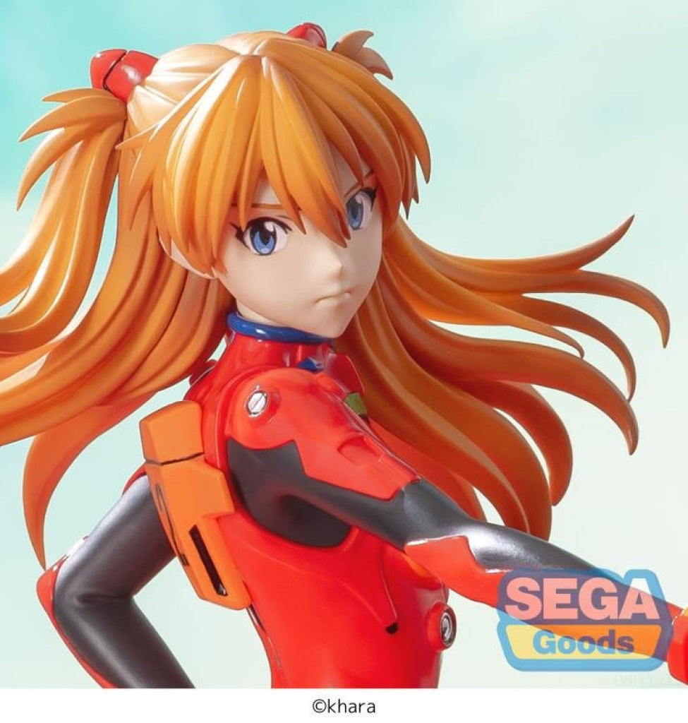 SEGA Luminasta Evangelion: Asuka Shikinami Langley x Spear of Cassius 3.0 + 1.0 Thrice Up Figure - Luminasta