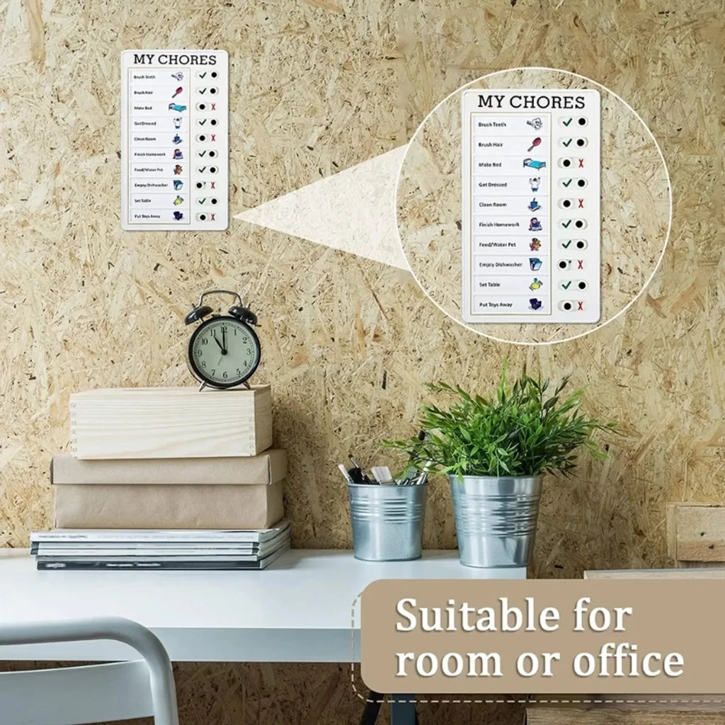 Self-Discipline Reusable Checklist Board