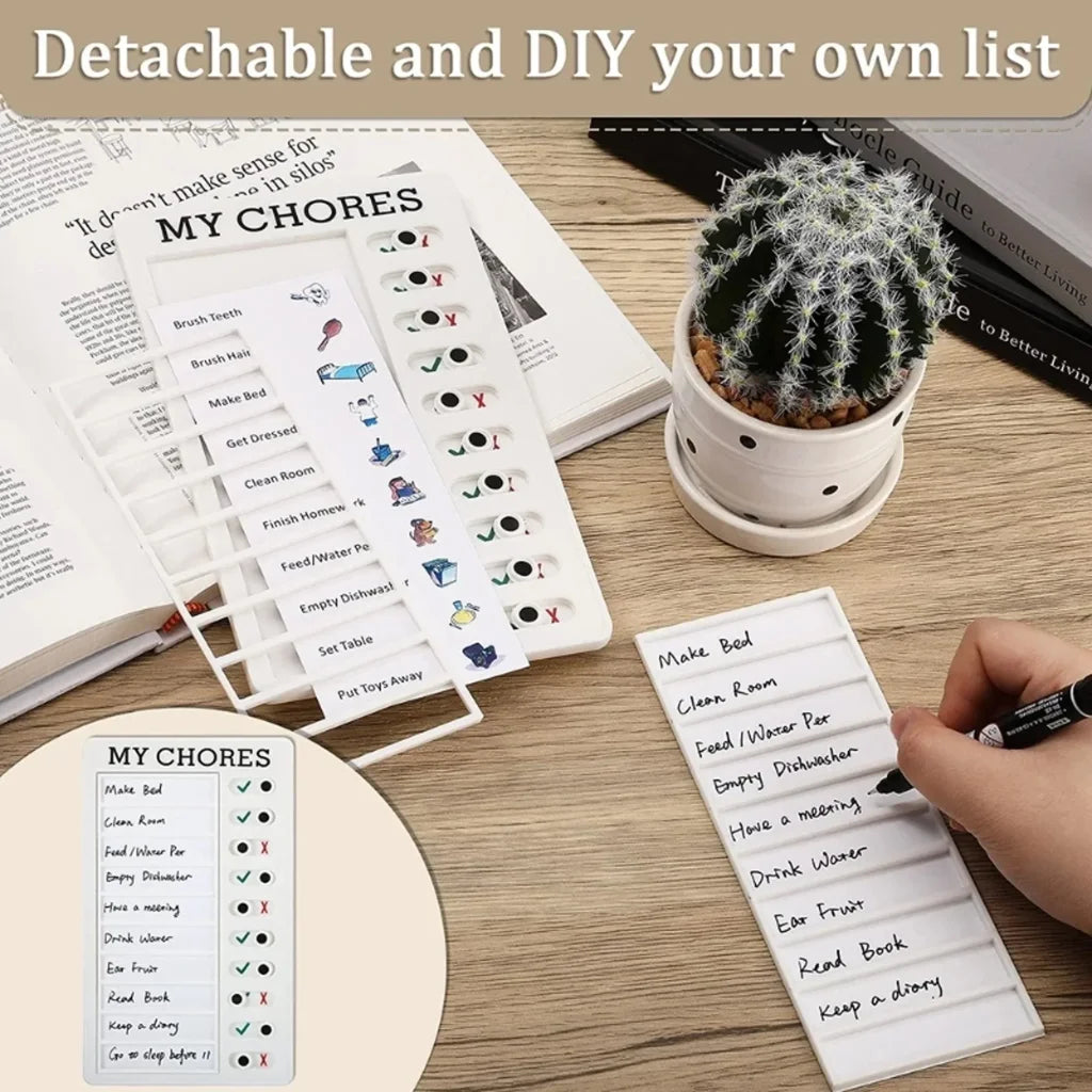 Self-Discipline Reusable Checklist Board