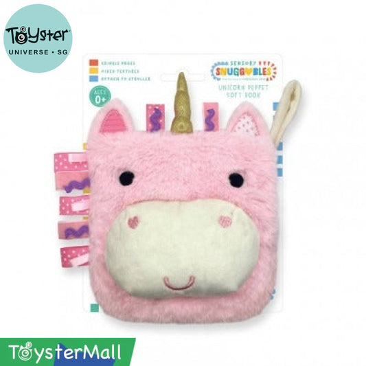 Sensory Snuggables Unicorn Puppet Soft Book Make Believe Ideas Official Store