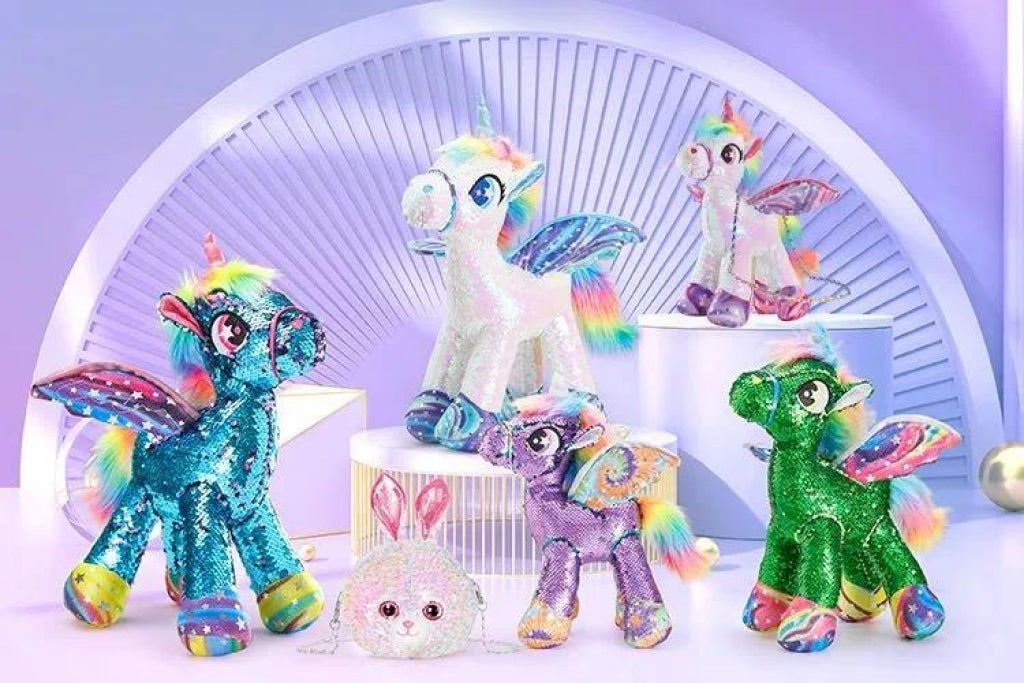 Sequin Standing Galatea Unicorn 60Cm Cozyworld