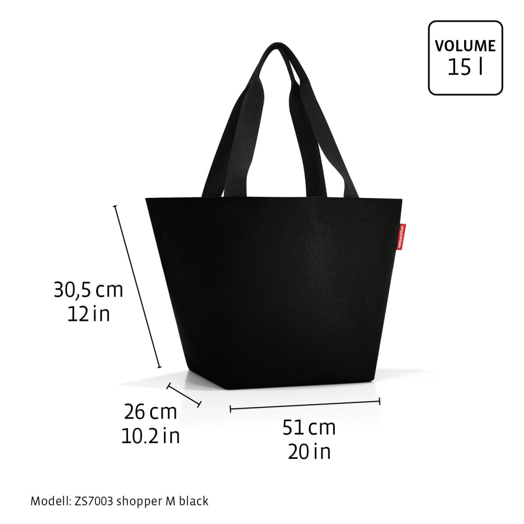 shopper M mesh black - Shopping Bag