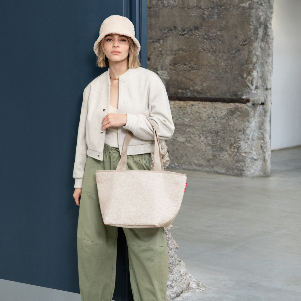 shopper M teddy sand - Shopping Bag