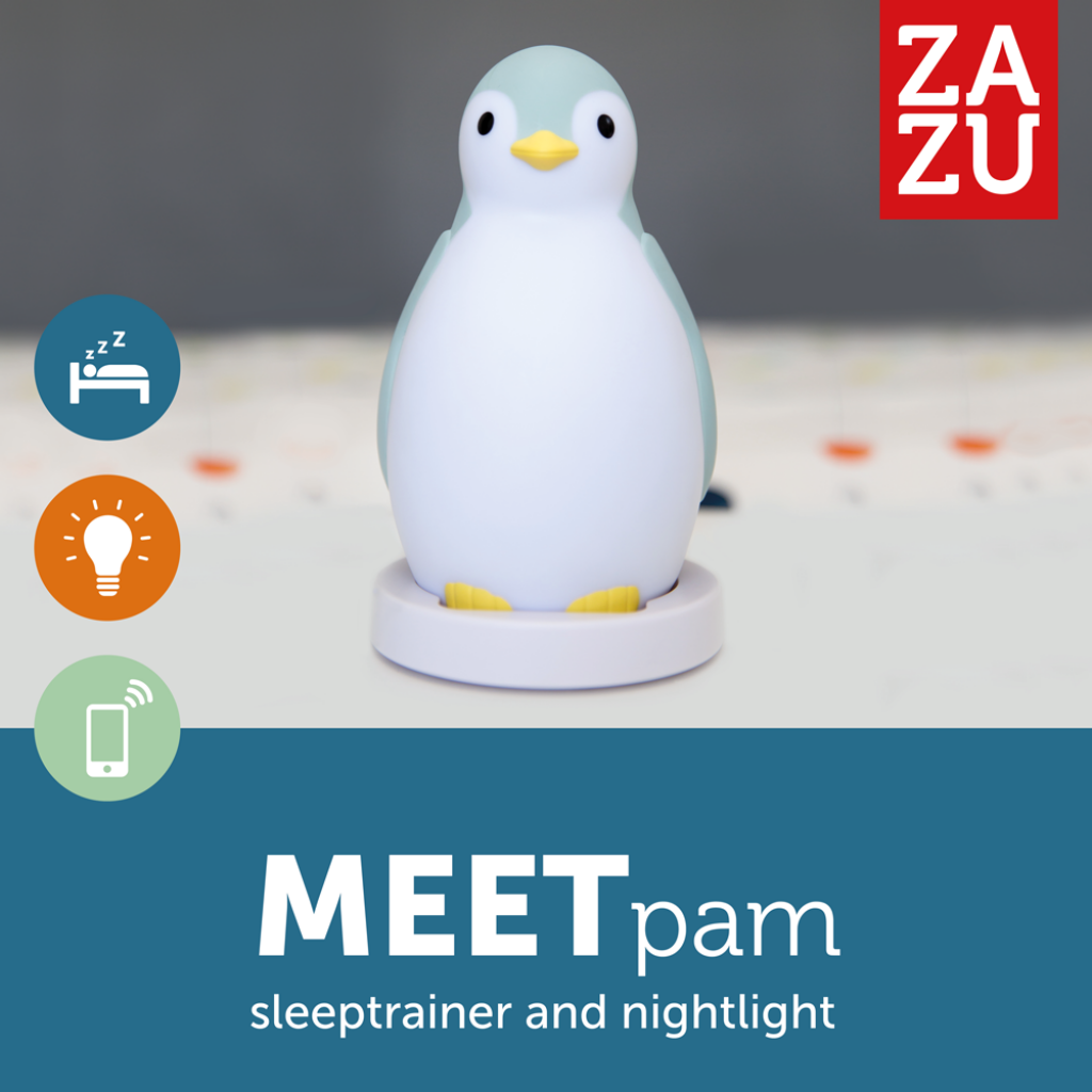 Sleep Trainer with Nightlight and Wireless Speaker - Pam the Penguin - Nightlight