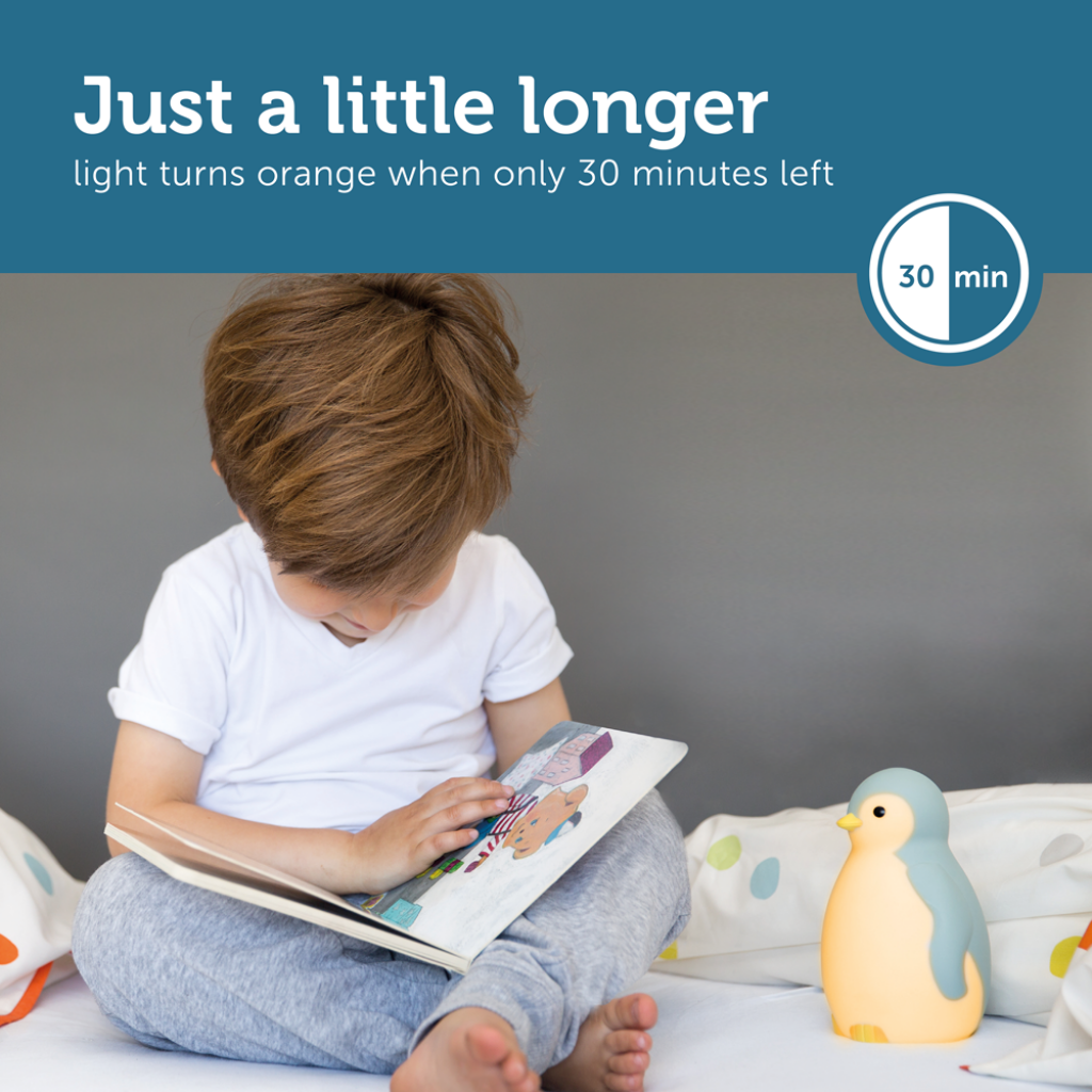 Sleep Trainer with Nightlight and Wireless Speaker - Pam the Penguin - Nightlight