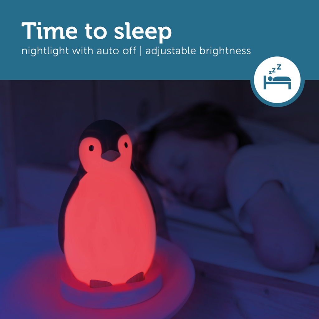 Sleep Trainer with Nightlight and Wireless Speaker - Pam the Penguin - Nightlight