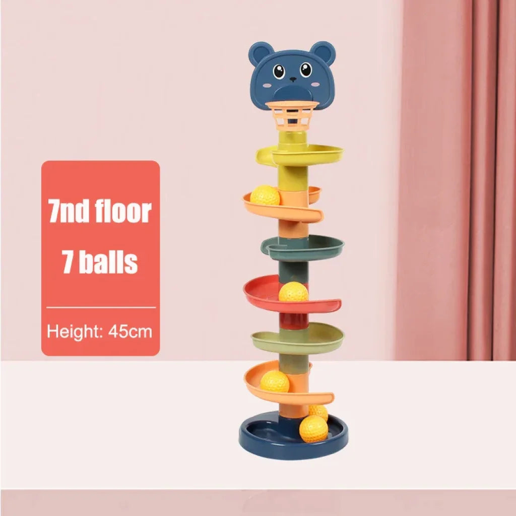 Sliding Rolling Balls Tower For Kids 7 Layers Balls