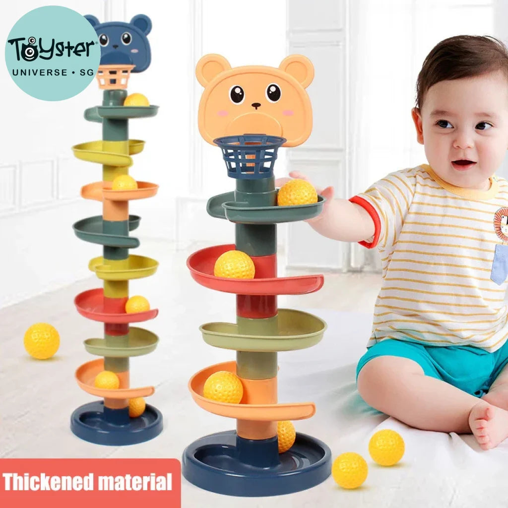 Sliding Rolling Balls Tower For Kids