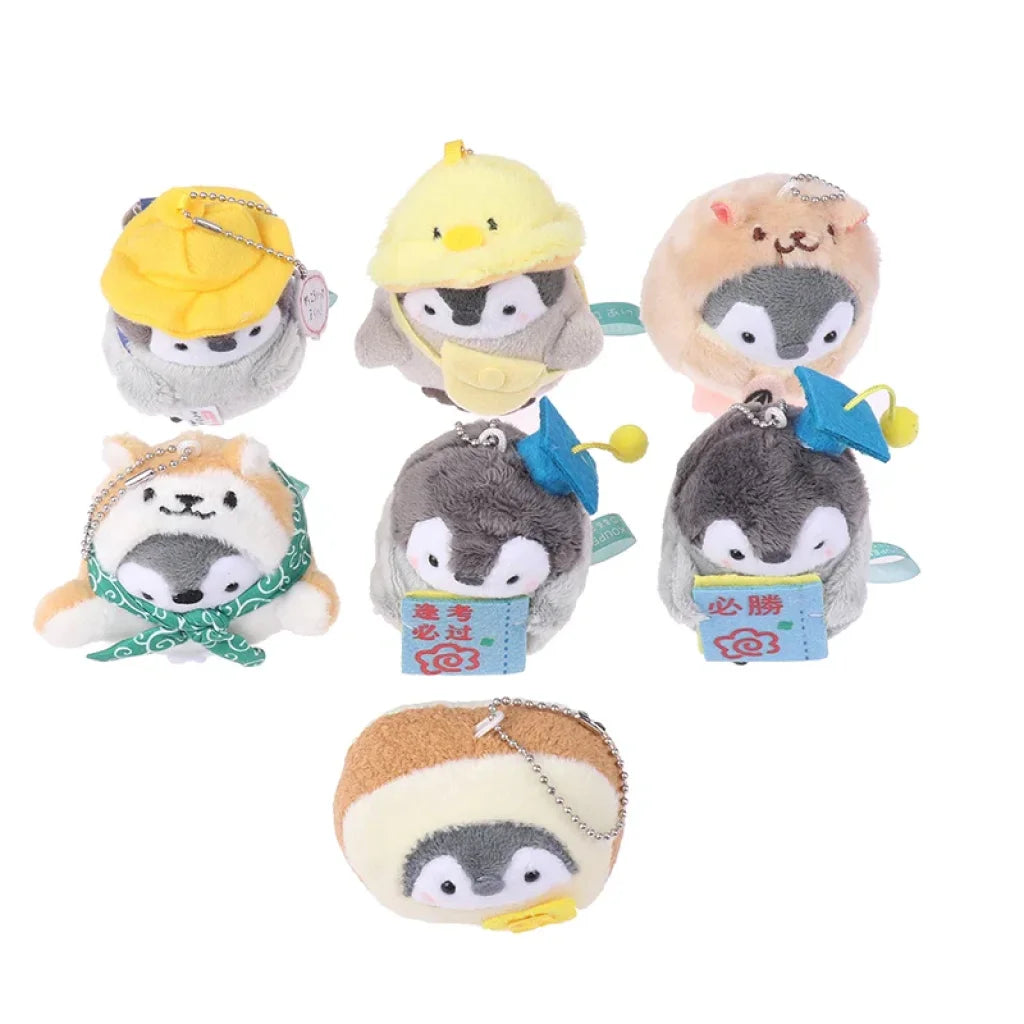 Small Penguin Schoolbag Plush Key Chain