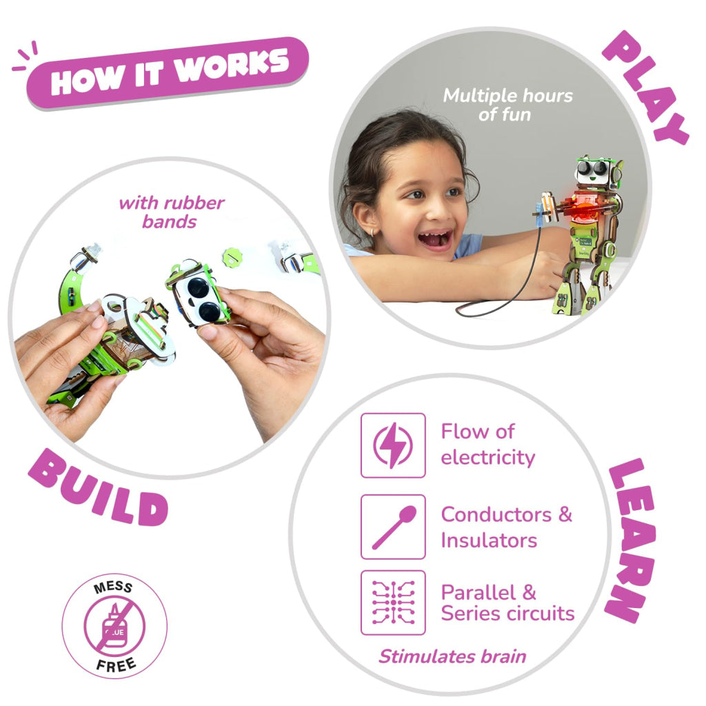 Smartivity Electro Play Lab Multiple Circuits Experiments Construction Toy - Brain