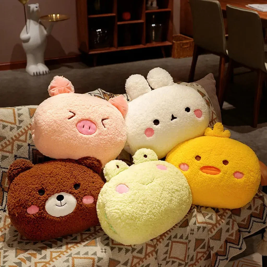 Soft Plush Animal Pillow Back Sofa Cushion