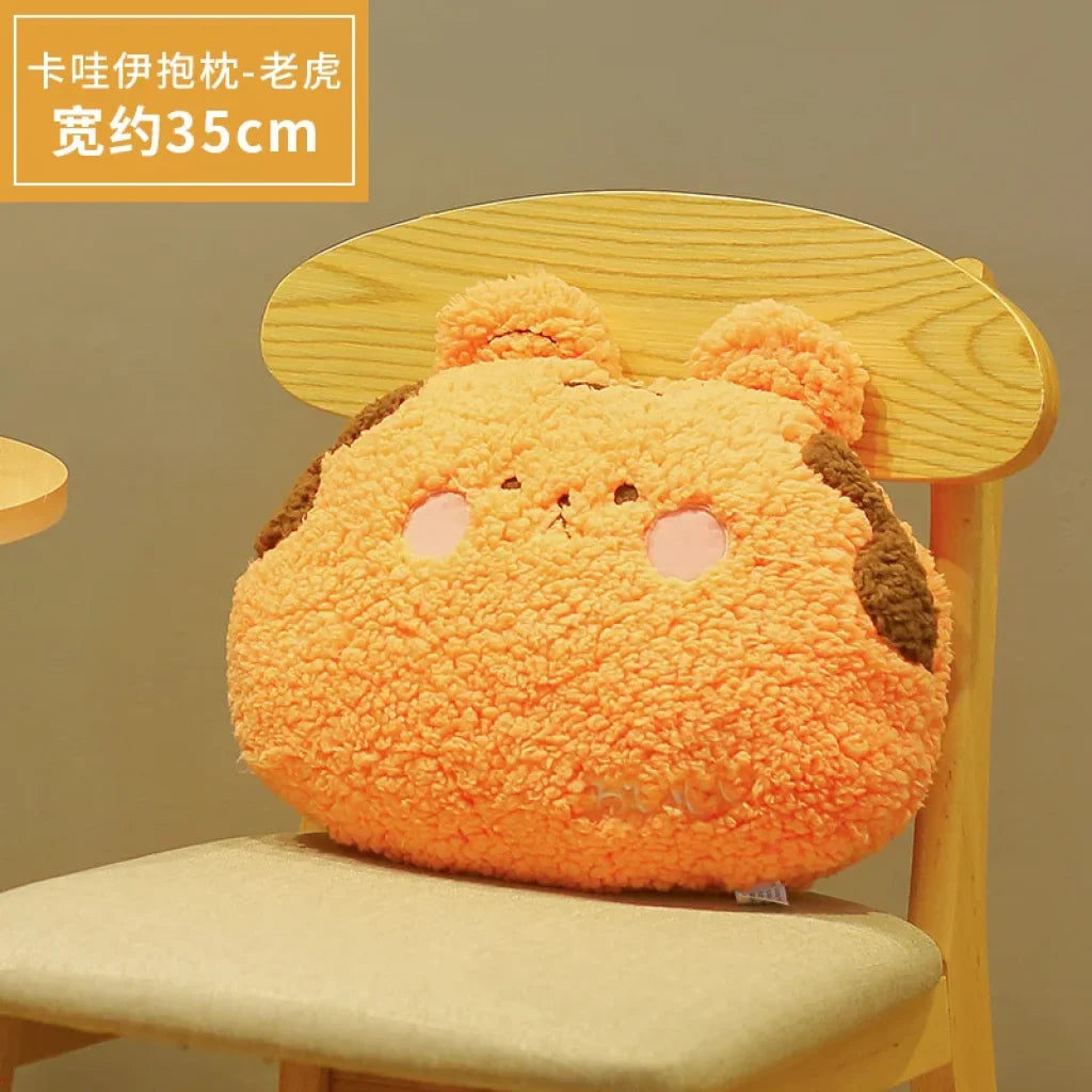 Soft Plush Animal Pillow Back Sofa Cushion Tiger Pillow