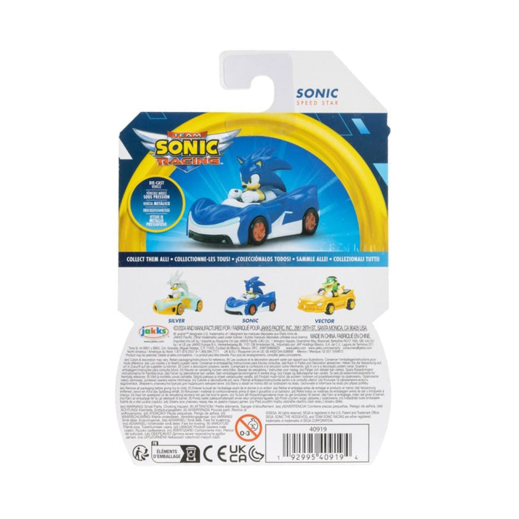 Sonic 1:64 Diecast Vehicle W8 - SONIC - Sonic