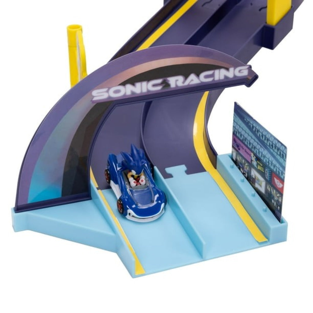 Sonic E-Stadium Track Set with 1:64 Die Cast Vehicle - Sonic
