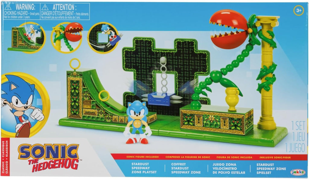 Sonic The Hedgehog 2.5’’ Stardust Speedway Playset - Sonic