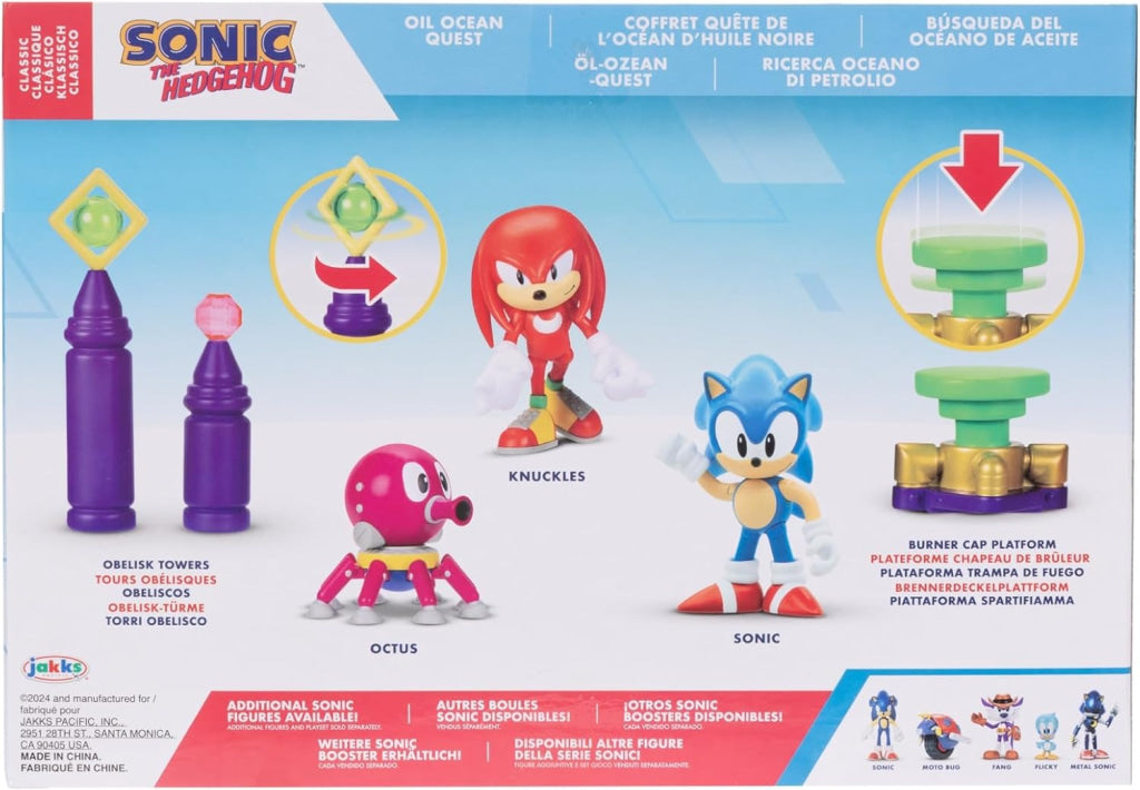 Sonic The Hedgehog Action Figure 2.5’’ Oil Ocean Diorama - Sonic