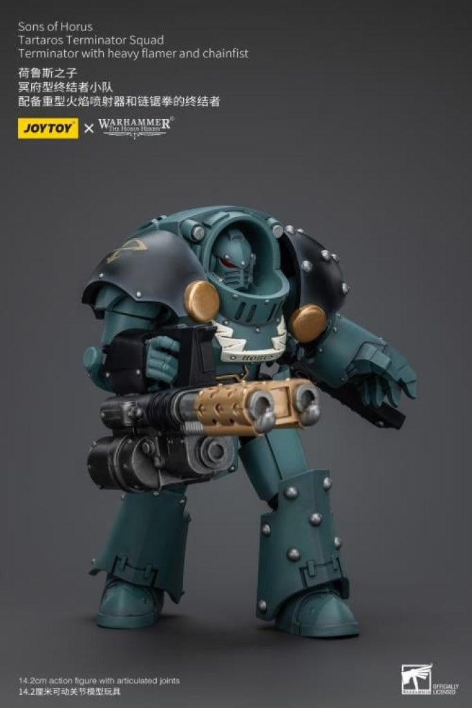 Sons Of Horus: Tartaros Terminator Squad With Heavy Flamer And Chainfist Jt7288 Warhammer 40K