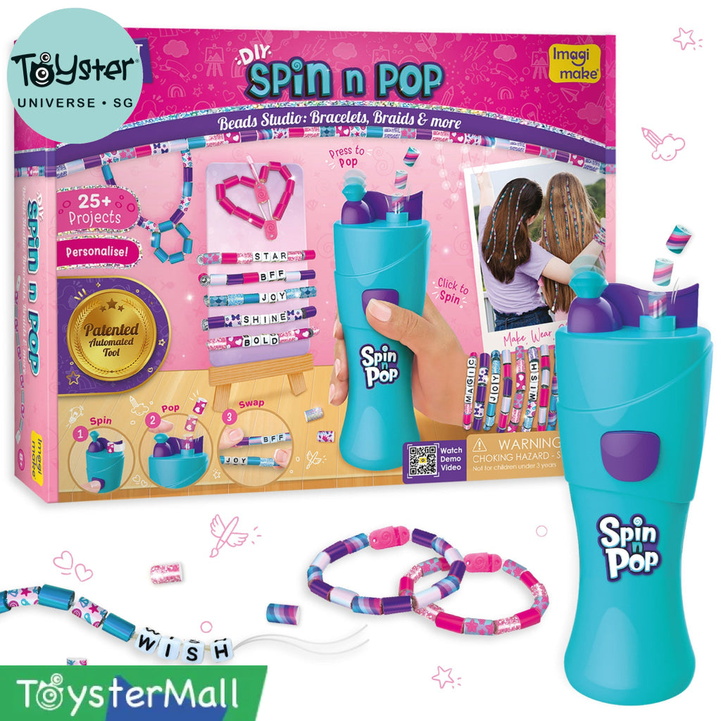 Spin n Pop - Beads Studio: Bracelets & Braids Maker - Arts & Crafts